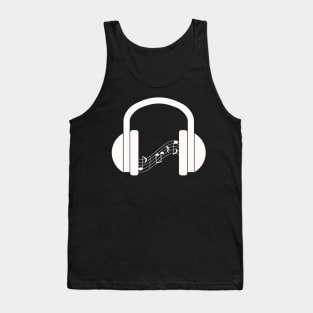 Headphones Playing Music Tank Top